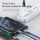 Універсальний шнур для заряджання телефону Awei CL-971 3в1, Lightning, microUSB Type-с (1010610-Other) - зображення 5