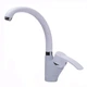 Кран на кухню однорукояточный GLOBUS LUX GLQU-0203S-BIG-7-WHITE белый латунь 000019218 - изображение 2