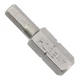 Бита Hex Hoegert S2 1/4" 4,0 мм 5 шт. (HT1S348) - изображение 1
