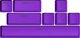 Набор кейкапов Hator Vivid Lilac PBT keycaps ESC/SPACE/ENTER/R.SHIFT/ARROWS (HTS-716) - изображение 1