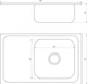 Мойка для кухни MIRA из нержавеющей стали MR 8050 R D Decor Right 800x500мм прямоугольная накладная микротекстура 0.8мм с сифоном 000015365 - изображение 2