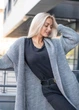 Кардиган з капюшоном Сірий 44-48 Oversize 000005355 - зображення 2
