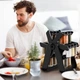 Набор для специй 18 стеклянных баночек на кухню Spice Rack Вращающаяся спецовница на подставке - изображение 5