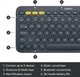 Бездротова клавіатура Logitech K380 Multi-Device Bluetooth Graphite - зображення 5