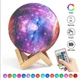 Детский ночник настольный светильник 3D Moon Light Lamp Галактика с пультом 15 см - изображение 1
