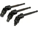 Набор шарнирных переходников HEX-квадрат, 1/4"-3/8"-1/2", 125 мм, CrV 50BV3, 3 шт. YATO (YT-04641) - изображение 2