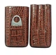 Футляр для 3 сигар Croco Design Brown - зображення 3