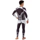 Мужской спортивный комплект рашгард + тайтсы Domino 210-18 размер XL (175-180см) Black-White - изображение 2