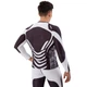 Мужской спортивный комплект рашгард + тайтсы Domino 210-18 размер XL (175-180см) Black-White - изображение 6