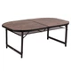 Стіл туристичний Bo-Camp Woodbine Oval 150x80 cm Black/Wood look (1404230) - зображення 3