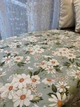 Скатерть круглая водоотталкивающая ALLROLL Поляна ромашек на мятном 100см. - изображение 1