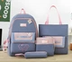 Рюкзак 4 в 1 шкільний для дівчинки XGO BAG (набір: рюкзак, шоппер, пенал, сумочка), голубий - зображення 5