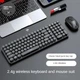 Беспроводная Клавиатура и Мышь TWolf TF350 2.4G ретро стиль 1600 DPI USB black - изображение 4