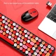 Бездротова Клавіатура та Миша TWolf TF350 2.4G ретро стиль 1600 DPI USB red - зображення 5