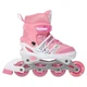 Роликовые коньки раздвижные с защитой и шлемом Power Supers 9456 размер 35-38 Pink-White - изображение 5