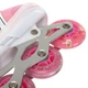 Роликовые коньки раздвижные с защитой и шлемом Power Supers 9456 размер 35-38 Pink-White - изображение 6