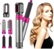 Стайлер випрамляч браш 5в1 Hot Air Styler для різних типів волосся з функціями надання об'єму випрямлення укладання - изображение 2