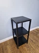 Стелаж (этажерка) 800х360х360 мм WoodDecor из натурального дерева 3 полочки Черный - изображение 2