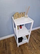 Стелаж (этажерка) 800х360х360 мм WoodDecor из натурального дерева 3 полочки Белый - изображение 5