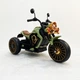Дитячий електромотоцикл U-MAX Retro 2029 Зелений з підсвічуванням фар і музичним плеєром - зображення 2