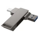 Флешка 32GB для комп'ютера або ноутбука HOCO UD15 |USB3.2/Type-C| Сірий - зображення 4