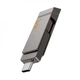 Флешка 32GB для комп'ютера або ноутбука HOCO UD15 |USB3.2/Type-C| Сірий - зображення 5