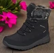 Черевики зимові для дівчинки підлітка термо American Club SN25/23 39(25,7см) чорні - зображення 6