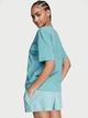 Піжама (футболка + шорти) Victoria's Secret Cotton Short Tee-Jama Set L бірюзова - зображення 2