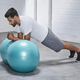 М'яч для фітнесу EasyFit Peanut 45х90 см сірий (фітбол горіх-арахіс) - зображення 2