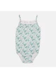 Боди H&M 98 Бежевый 0591599_зел.цветы_04 - изображение 1