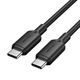 Кабель Type-C-Type-C Vention TPE PVC Round PD 60W 3A 480Mbps 1m Black (TRCBF) - изображение 1