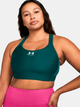 Спортивный топ для фитнеса женский Under Armour UA HeatGear High 1379195-449 XS Зеленый (196885757235) - изображение 8