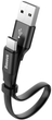 Кабель Baseus Type-C Nimble 2.0A/0.23m Black - изображение 1