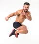 Плавки для бассейна и пляжа спортивные мужские боксёрки ACTIX черные [серия PRO] [M33305-L] L - изображение 3