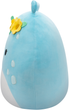 Maskotka Squishmallows Natnat - Pastel Blue Alien W/Flower Crown (196566412323) - obraz 4