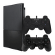 Набор Консоль Sony PlayStation 2 Slim SCPH-9xxx Europe Black Б/У + Геймпад DualShock 2 SCPH-10010 - изображение 1