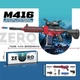 Детский игрушечный автомат M416 стреляет патронами на аккумуляторе ZERO Красный - изображение 10