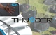 Батут THUNDER OUTSIDE PRO з зовнішньою сіткою 8 футів 244 см чорно-блакитний - изображение 3