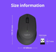 Беспроводная мыша Logitech M280 Wireless Black - изображение 3