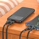 Power bank Hoco J121 PD20W+QC3.0 (22.5W) 10000 mAh зі швидкою зарядкою повербанк 2хUSB Black - зображення 5