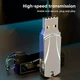 Флеш накопитель-память в металлическом корпусе USB3.0 + переходники TYPE-C+Micro USB 64GB 487 Black - изображение 2