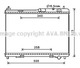 Радіатор охолодження двигуна FORD KA+, AVA COOLING (FD2605) - зображення 1