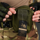 Подсумок Silver Knight на карабине Оксфорд с креплением Molle олива размер 10 х 9,5 х 3 см - изображение 3