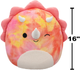 Pluszowa maskotka Squishmallows Mrugający triceratops Trinity 40 cm (0196566412316) - obraz 7