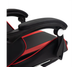 Ігрове комп'ютерне крісло для геймерів та роботи для дому EC GAMING 2806 Чорно-червоне обшите екошкірою та з підставкою для ног - зображення 7