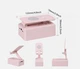 Держатель подставка для телефона с колонкой и микрофоном Microphone speaker set AND K18 розовая - изображение 2
