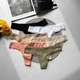 Женские трусы стринги Ouno 6504 с кружевом, 6 цветов S/M - изображение 2