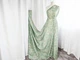 Ткань Коттон вышивка цветочная фантазия, фисташка, пог. м. (к1401, 54509, д1 цв3) - изображение 5
