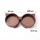 Миска Taotaopets 198807 Burgundy для котов двойная с ушками - изображение 5