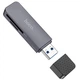 Картридер HOCO HB45 Spirit 2в1 (USB3.0 to SD + TF3.0) для телефонів, камер, відеореєстраторів Сірий - изображение 1
